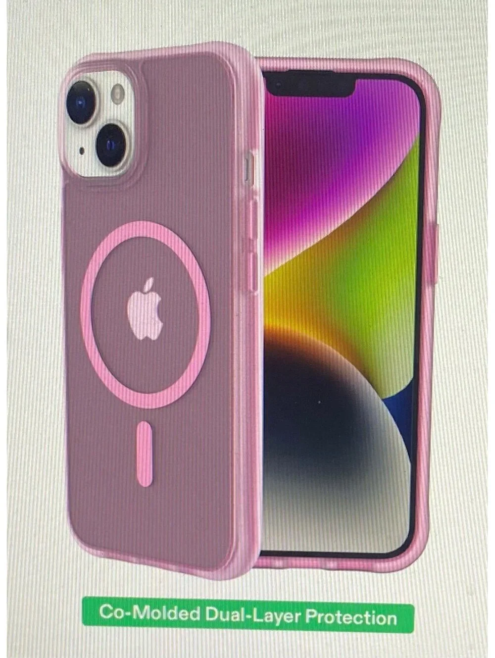 Onn Case for iPhone 16e/15/14/13 Frosted Pink